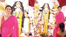 Kajol का Durga Puja में दिखा इतना खूबसूरत अंदाज़, देखने वाले हुए हैरान | FilmiBeat