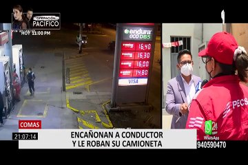 Comas: encañonan a conductor en grifo y se llevan su camioneta