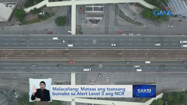 Malacañang: Mataas ang tsansang bumaba sa Alert Level 3 ang NCR | Saksi