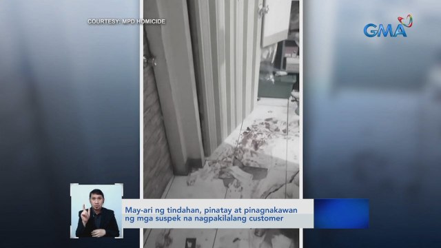 May-ari ng tindahan, pinatay at pinagnakawan ng mga suspek na nagpakilalang customer | Saksi