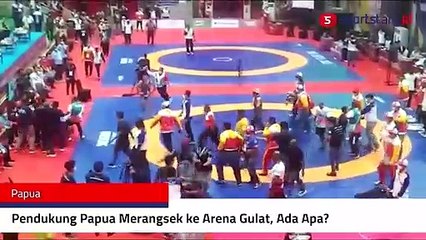 Pendukung Papua Merangsek ke Arena Gulat, Ada Apa?