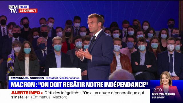 Emmanuel Macron: Quand les inégalités augmentent, qu'on ne voit plus les perspectives, on a un doute démocratique qui s'installe