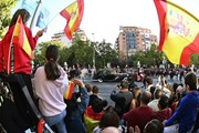 Pedro Sánchez, recibido con pitidos en el desfile militar del 12-O