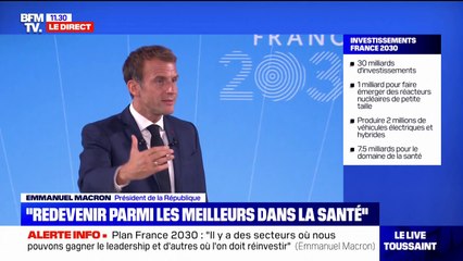 Emmanuel Macron: "Nous avons perdu et reculé sur le secteur de la santé ces dernières années"