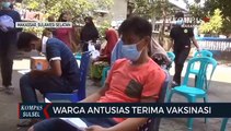 Vaksinasi 100 Warga Satu Hari Per RT, Warga Antusias Terima Vaksinasi