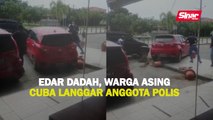 Warga asing ditahan, cuba langgar anggota polis