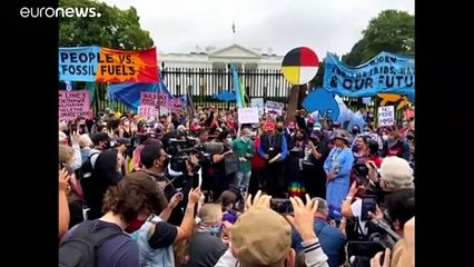 Protestos climáticos em Washington