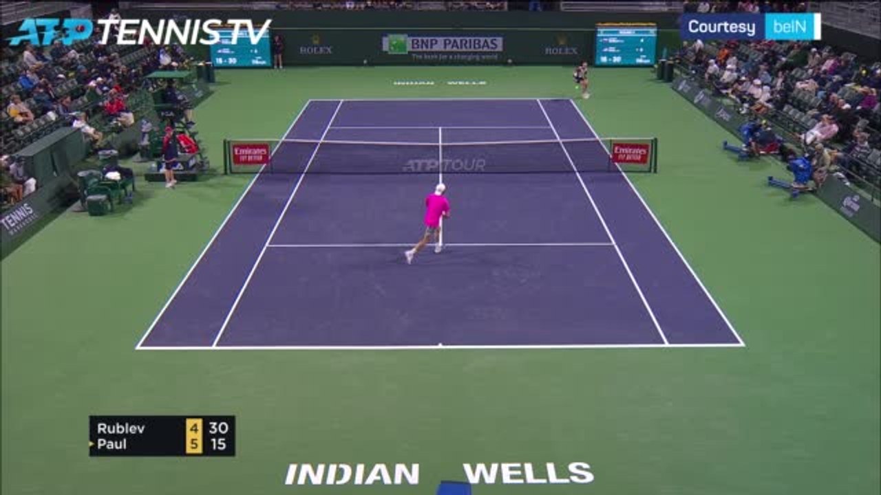 Fourth seed Rublev crashes out of Indian Wells