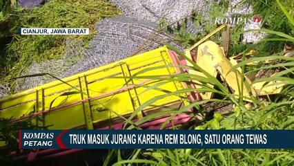 Kecelakaan Maut, Truk Rem Blong Masuk Jurang Tewaskan 1 Orang