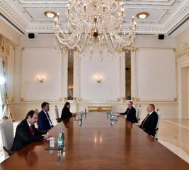 Çevre, Şehircilik ve İklim Değişikliği Bakanı Kurum, Aliyev tarafından kabul edildi