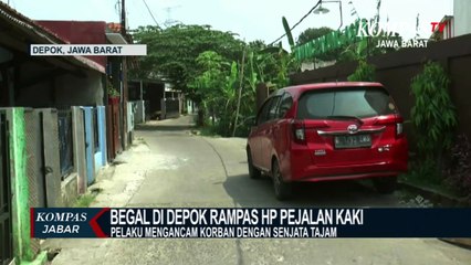 Begal di Depok Merampas HP Pejalan Kaki