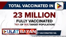 23-M Pilipino, fully vaccinated na; 86% full vaccination rate, target makamit sa NCR
