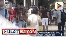 Grupo ng mga ospital, hati ang opinyon kung dapat nang ilagay sa mas mababang alert level ang NCR