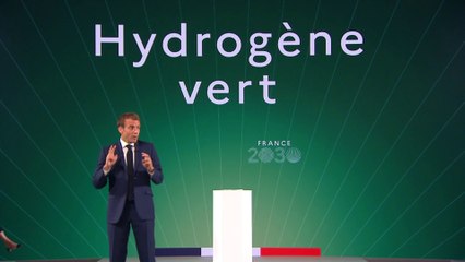 Emmanuel Macron : "Devenir le leader de l'hydrogène vert en 2030."