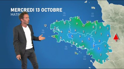 Bulletin météo pour le mercredi 13 octobre 2021