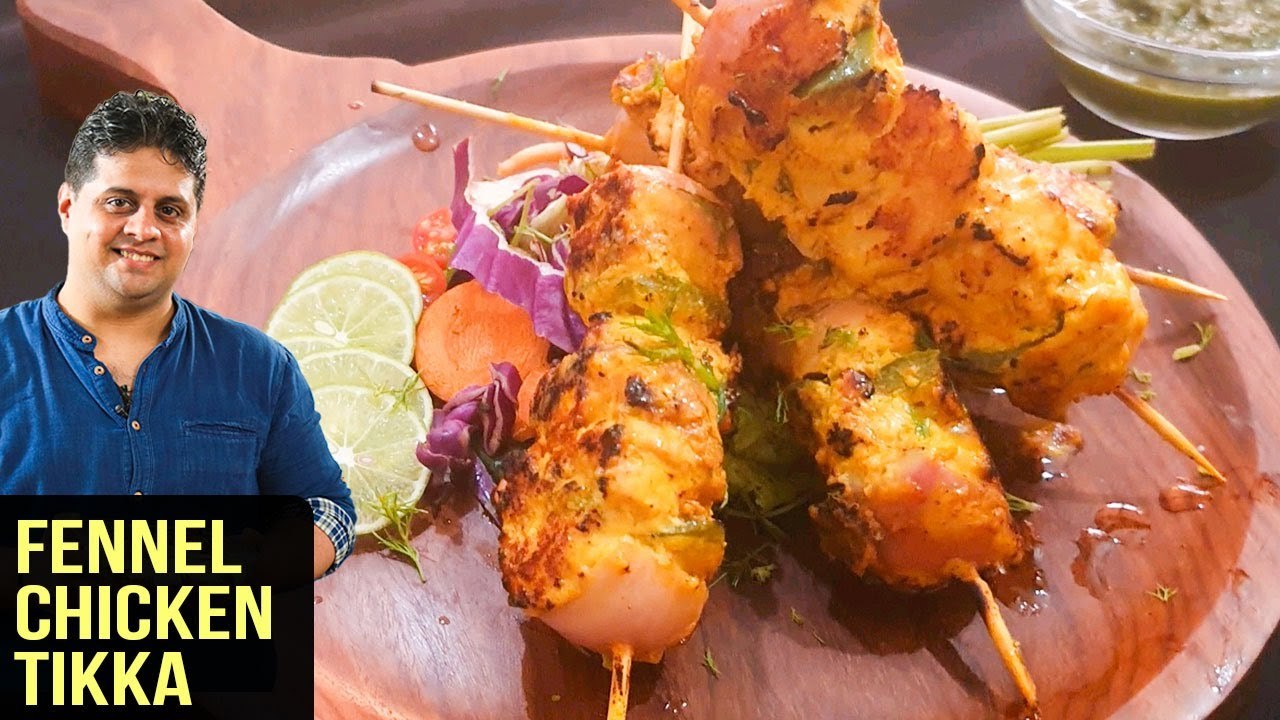 Fennel Chicken Tikka | How To Make Fennel Chicken Tikka | Sufiyana Tikka Recipe by Prateek Dhawan