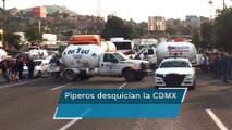 Piperos ahogan vialidades de la CDMX; exigen aumento