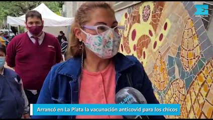 Arrancó en La Plata la vacunación anticovid para los chicos