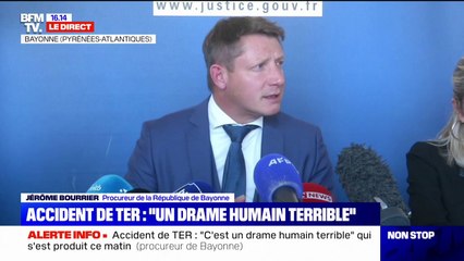 Accident de TER: le pronostic vital de la personne "blessée sérieusement" n'est "plus engagé", selon le procureur