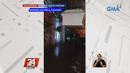 Pinaglalamayang kabaong, itinali sa kisame para hindi abutin ng baha | 24 Oras