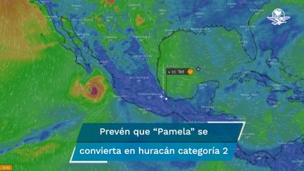 "Pamela" se convierte en huracán categoría 1; ocasionará lluvias en estos estados