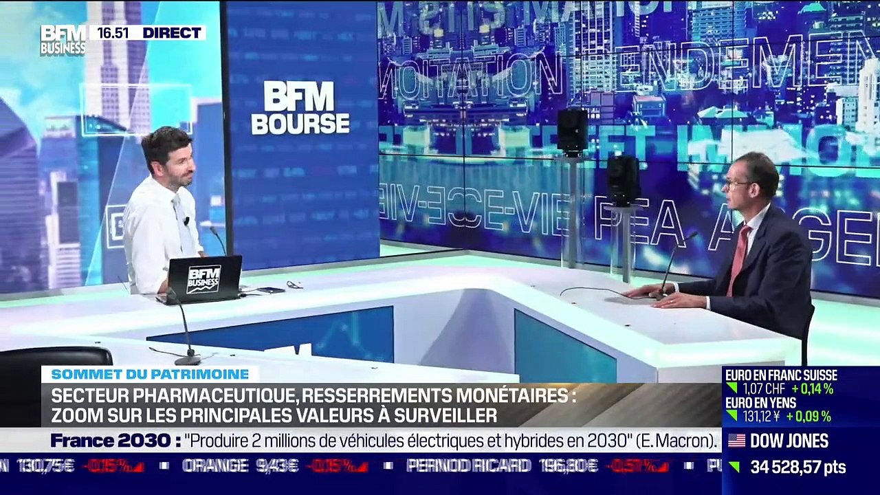 Sommet BFM Patrimoine : Secteur pharmaceutique, resserrements monétaires, zoom sur les principales valeurs à surveiller - 12/10