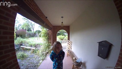 Son Likes Talking to Dad Through Ring Door Bell