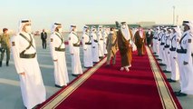 مراسم استقبال رسمية لجلالة الملك عبدالله الثاني لدى وصوله الديوان الأميري القطري