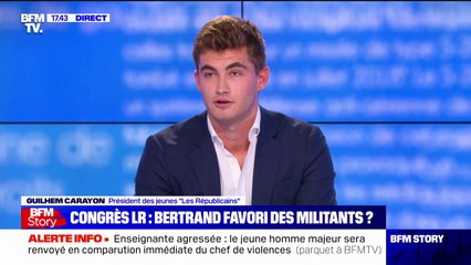 Le président des jeunes Les Républicains "salue la démarche de rassemblement" de Xavier Bertrand