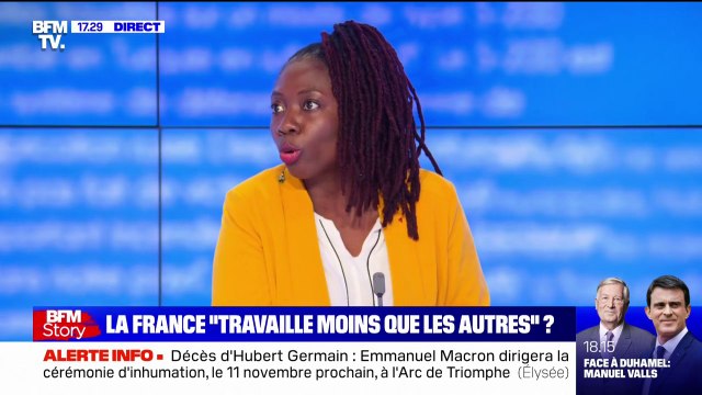 Danièle Obono estime qu'on pourrait travailler encore moins et être encore plus productifs si on avait une véritable stratégie