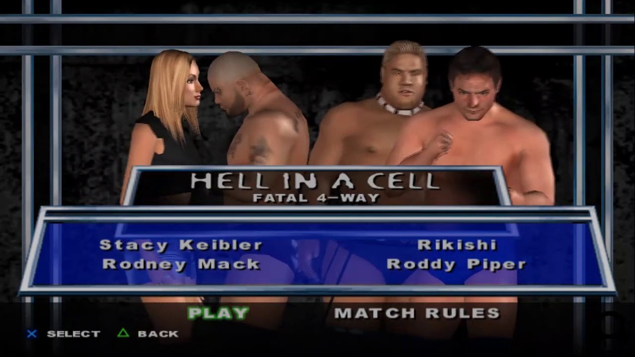 Here Comes the Pain Stacy Keibler(ovr 100) vs Rodney Mack vs Rikishi vs Roddy Piper