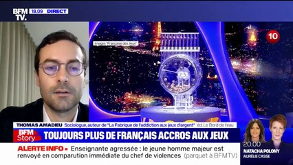 Addiction aux jeux: le sociologue Thomas Amadieu affirme que "depuis 10 ans, on est passé de 600.000 à 1,4 million de joueurs dépendants en France"