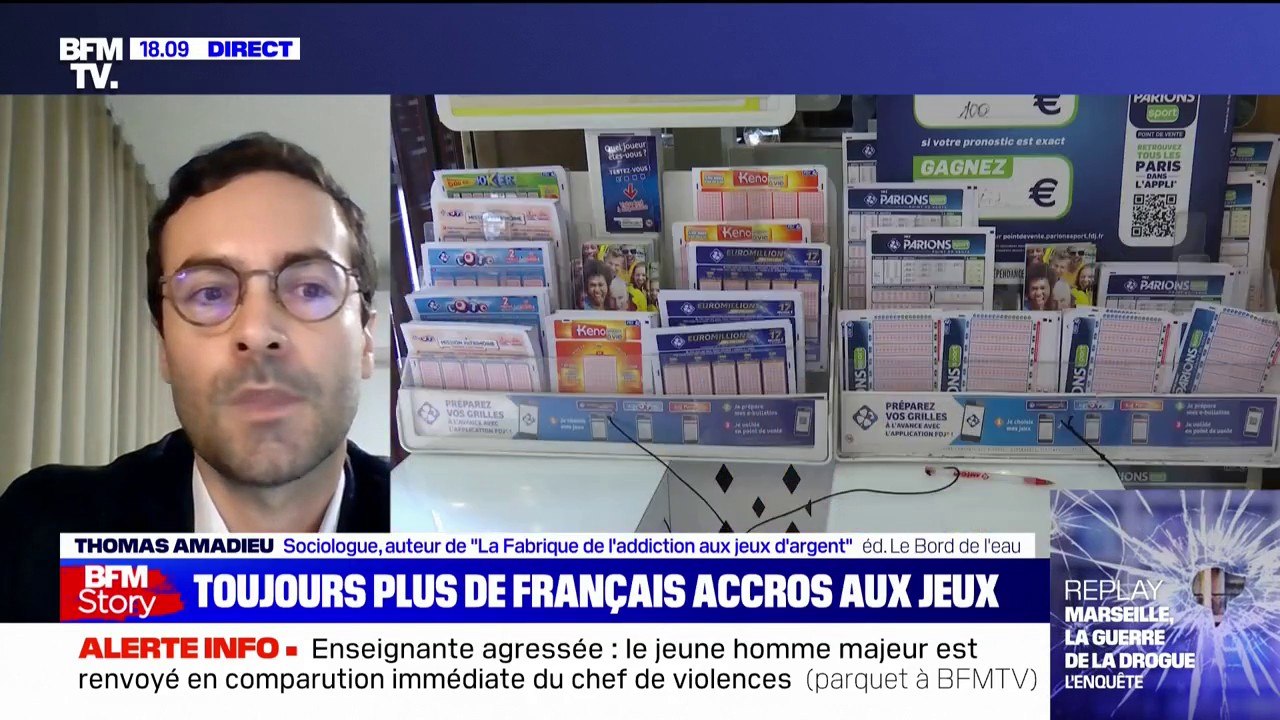 Jeux d'argent: pour le sociologue Thomas Amadieu, "il s'agit d'une taxe sur les pauvres"