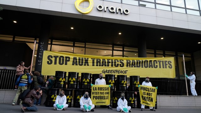 Nucléaire : Greenpeace dénonce les exports d’uranium de retraitement en Russie