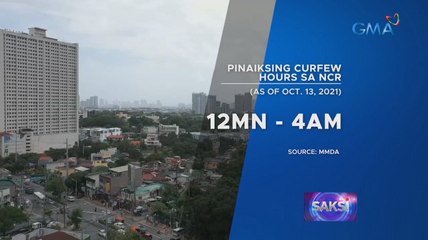 Curfew sa NCR, 12mn-4am na simula Oct. 13 | Saksi