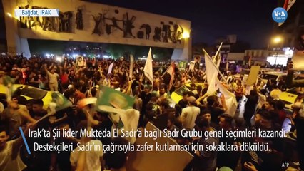 Irak’ta Sadr Yanlıları Seçim Zaferini Kutladı