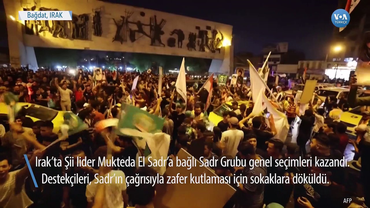 Irak’ta Sadr Yanlıları Seçim Zaferini Kutladı