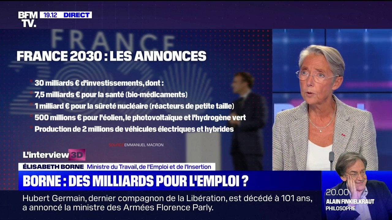 Élisabeth Borne: "Il s'agit de préparer l'avenir pour renouer avec ce qu'est notre pays, une nation d'innovation"