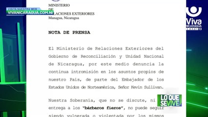 Denuncia continua intromisión en asuntos propios del país, del embajador de EE.UU.