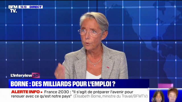 Élisabeth Borne: On a doublé le nombre de demandeurs d'emplois qui sont formés depuis le début du quinquennat