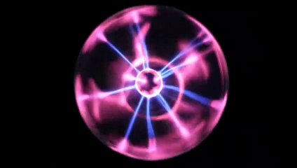 Close-up video of plasma ball and toy music/toy music video