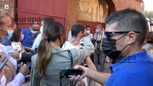 Gloria Camila se reencuentra con su padre, José Ortega Cano, a la entrada de los toros