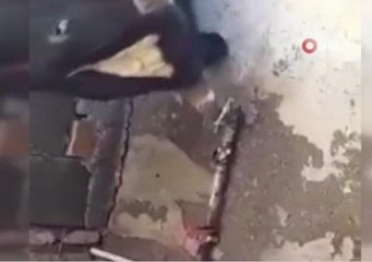 Susayan inek boynuzu ile çeşmeyi açtı, sosyal medyada gündem oldu