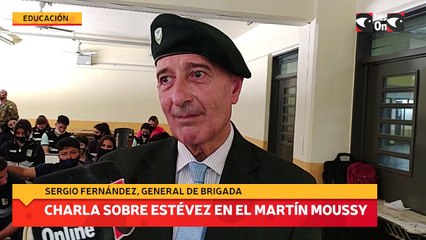 Charla sobre Estévez  en el Martín Moussy