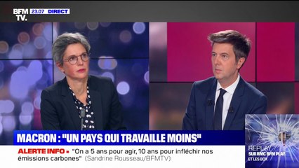 Temps de travail: pour Sandrine Rousseau, l'objectif est d'arriver à "32h sur la semaine"