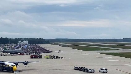 Blue Angel Sneak Pass at Maine Airshow