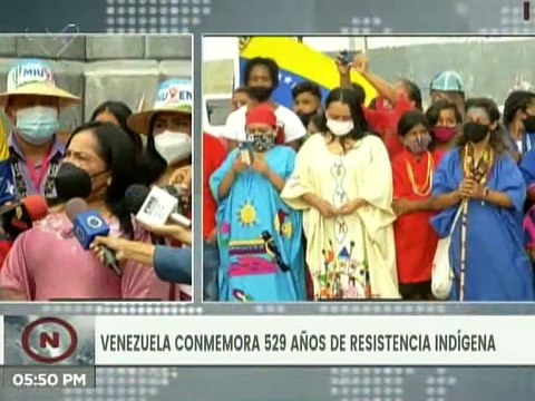 Ministerio de Pueblos Indígenas rindió honores al Cacique Guaicaipuro