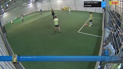 But de Quentin (11-9) - FC GRAS DU BIDE 2 Vs LA POSTE - 12/10/21 19:00 - LIGUE 4