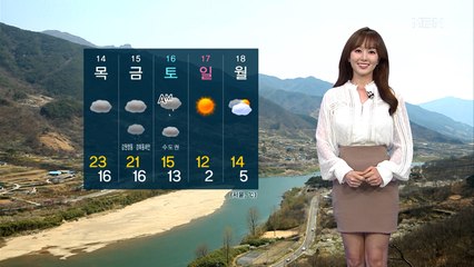 [굿모닝MBN 날씨]아침 쌀쌀, 낮기온 쑥쑥↑…일교차 주의