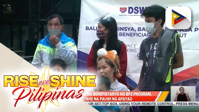 Panibagong batch ng benepisyaryo ng Balik Probinsya, Bagong Pag-asa Program, nakabiyahe na pauwi ng Apayao